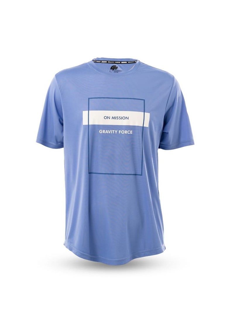 گریوِٹی فورس تيشيرت Gravity Force أوفرسايز بكتف منخفض – قطن عضوي 100%، نصف كم، قابل للتنفس للملابس الرياضية والأنشطة - Image 1